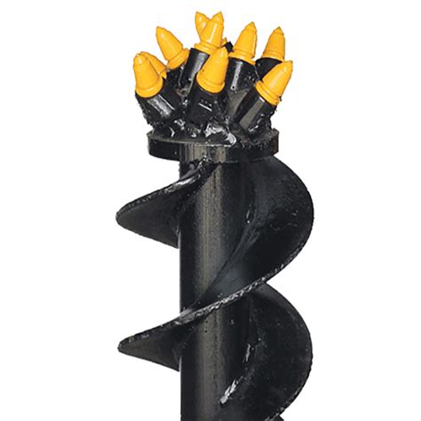 skid steer auger bit sizes|6 inch rock auger bit.